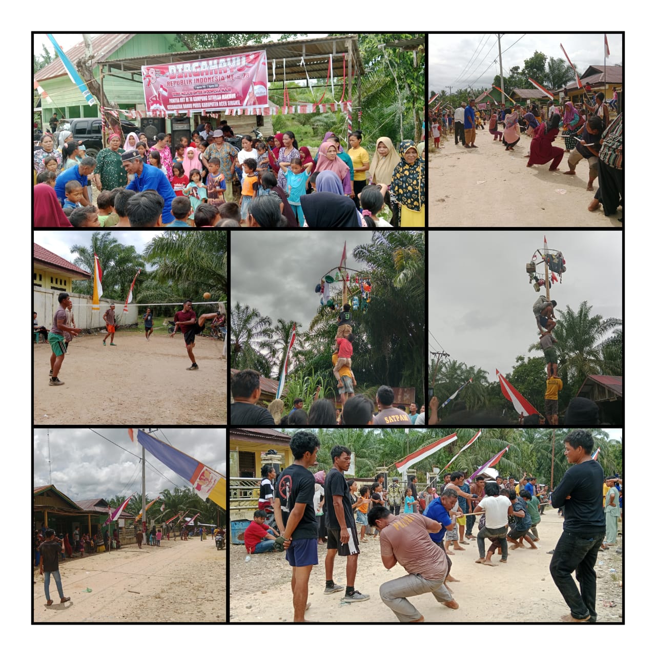 Semangat Masyarakat Desa Sintuban Makmur Dalam Meriahkan HUT RI KE-78