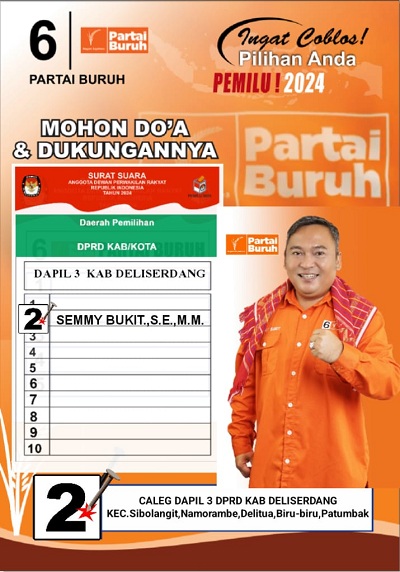 Caleg DPRD Deliserdang Dapil 3 Semmy Bukit Harapkan Doa dan Dukungan untuk Meraih Kursi
