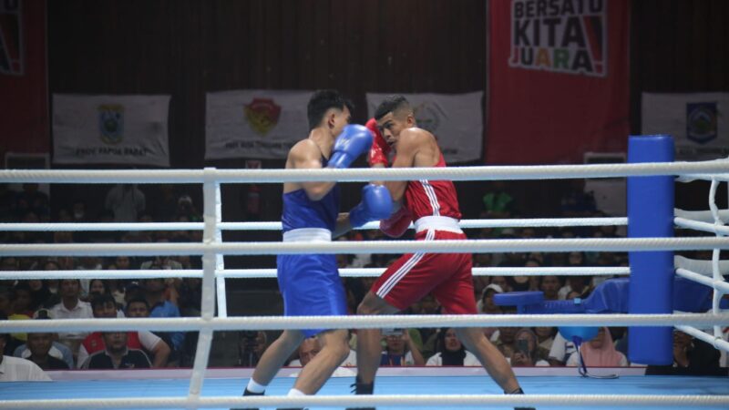 Hari Ke-3: 18 Pertandingan Tinju Babak Penyisihan di PON XXI Aceh-Sumut