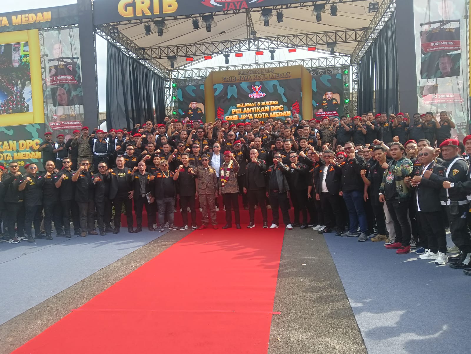 Pelantikan Para Pengurus DPC Grib Jaya Kota Medan Berjalan Sukses di Medan