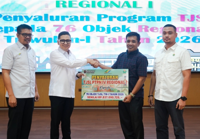 Awal Tahun 2026, PTPN IV Regional I Serahkan Bantuan TJSL dengan Total Rp837 Juta Dorong Pemberdayaan